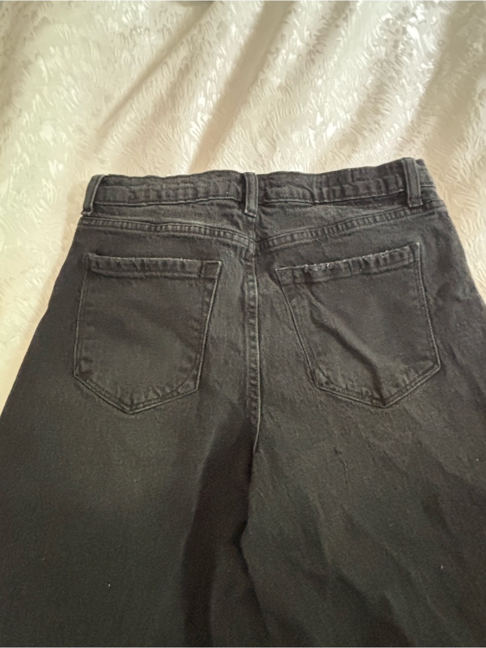 Kensie Charcoal High-Rise Wife Barrel Jeans, Cropped - Picture 6 of 7